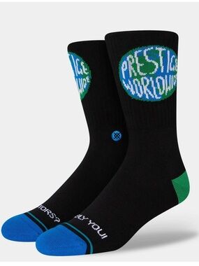 Stance Mens 1-Pair Step Brothers Prestige World Wide Socks Size Medium NWT